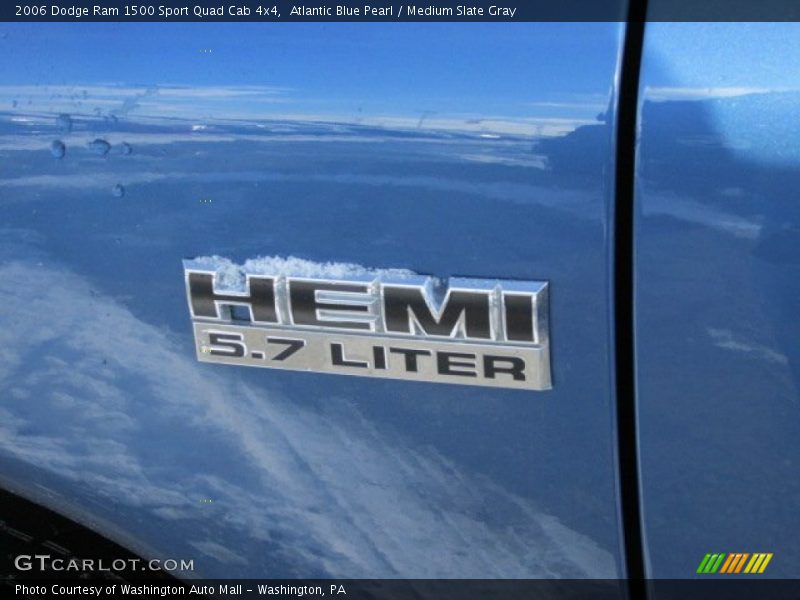 Atlantic Blue Pearl / Medium Slate Gray 2006 Dodge Ram 1500 Sport Quad Cab 4x4