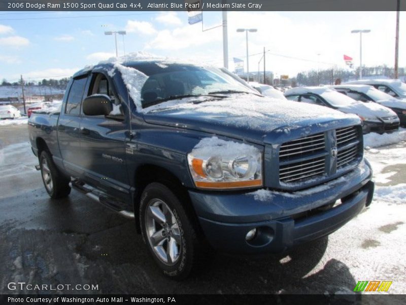 Atlantic Blue Pearl / Medium Slate Gray 2006 Dodge Ram 1500 Sport Quad Cab 4x4