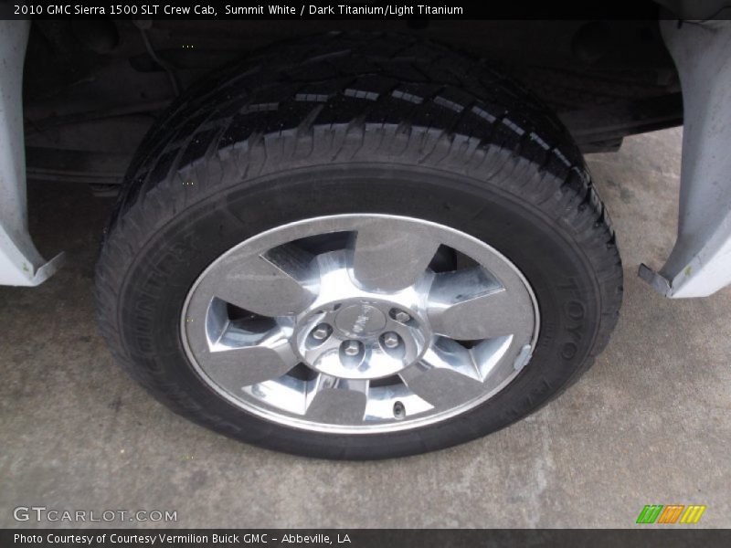 Summit White / Dark Titanium/Light Titanium 2010 GMC Sierra 1500 SLT Crew Cab