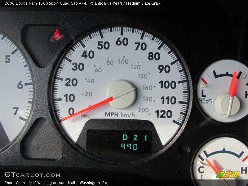 Atlantic Blue Pearl / Medium Slate Gray 2006 Dodge Ram 1500 Sport Quad Cab 4x4
