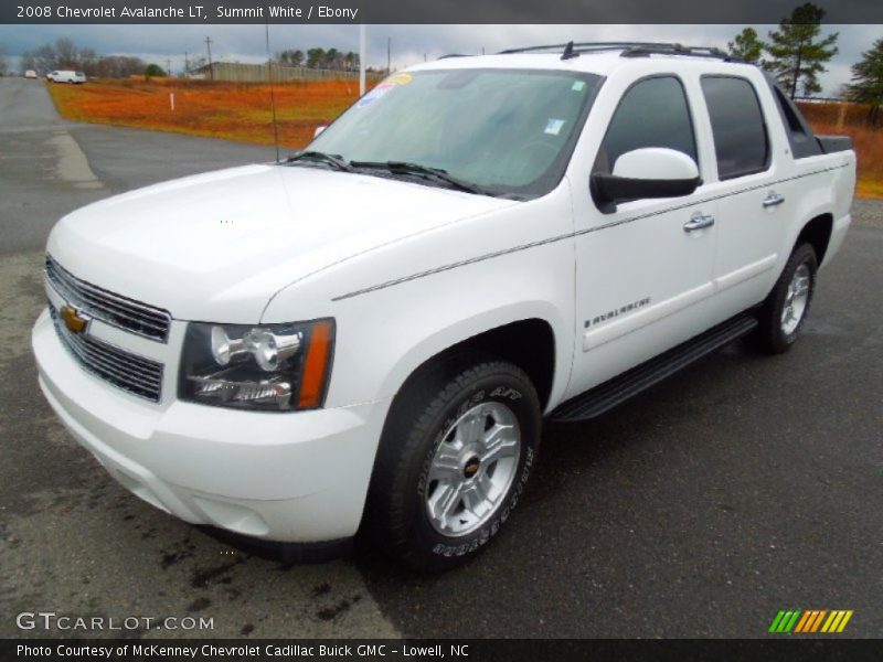 Summit White / Ebony 2008 Chevrolet Avalanche LT