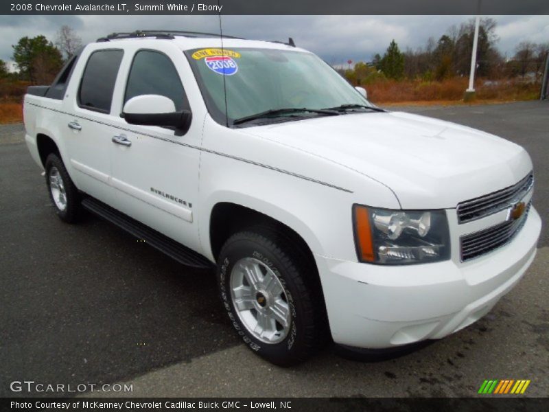 Summit White / Ebony 2008 Chevrolet Avalanche LT