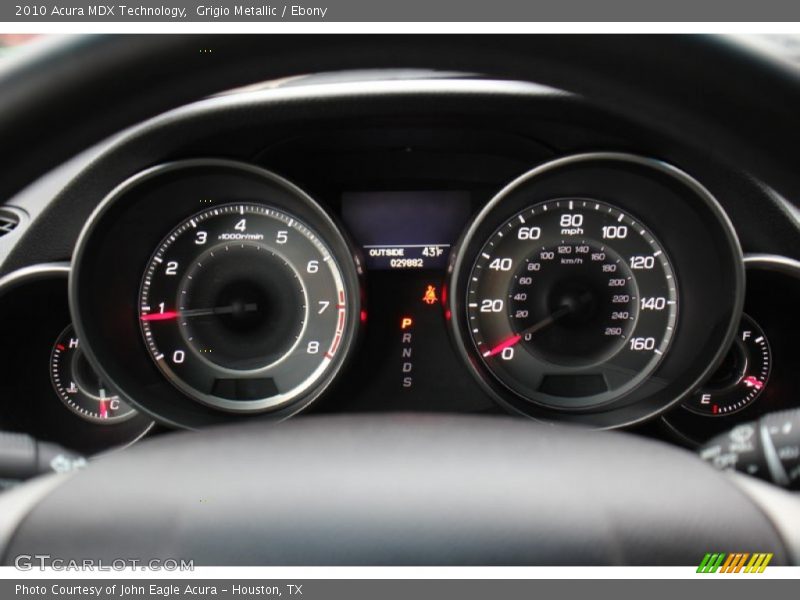Grigio Metallic / Ebony 2010 Acura MDX Technology