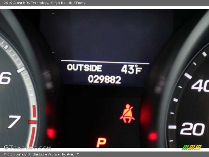Grigio Metallic / Ebony 2010 Acura MDX Technology
