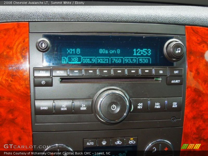 Summit White / Ebony 2008 Chevrolet Avalanche LT
