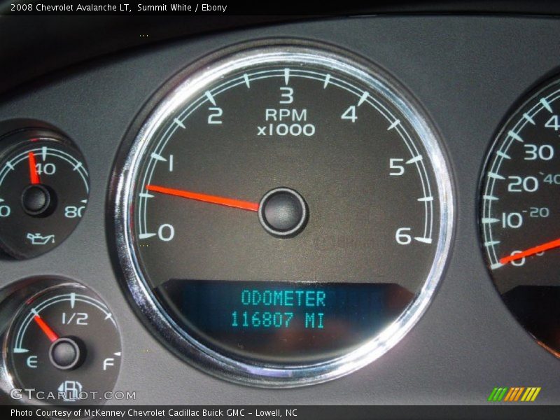 Summit White / Ebony 2008 Chevrolet Avalanche LT