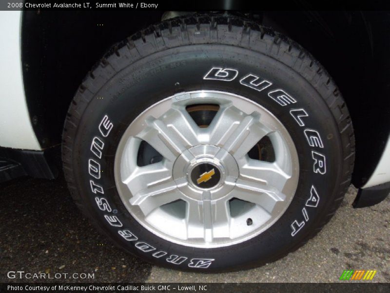 Summit White / Ebony 2008 Chevrolet Avalanche LT