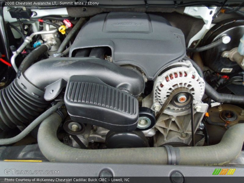 Summit White / Ebony 2008 Chevrolet Avalanche LT