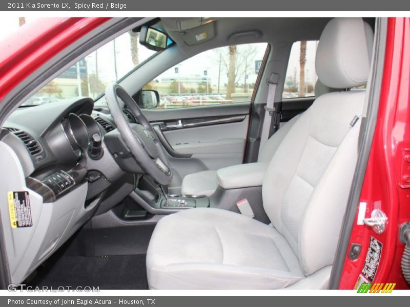 Spicy Red / Beige 2011 Kia Sorento LX