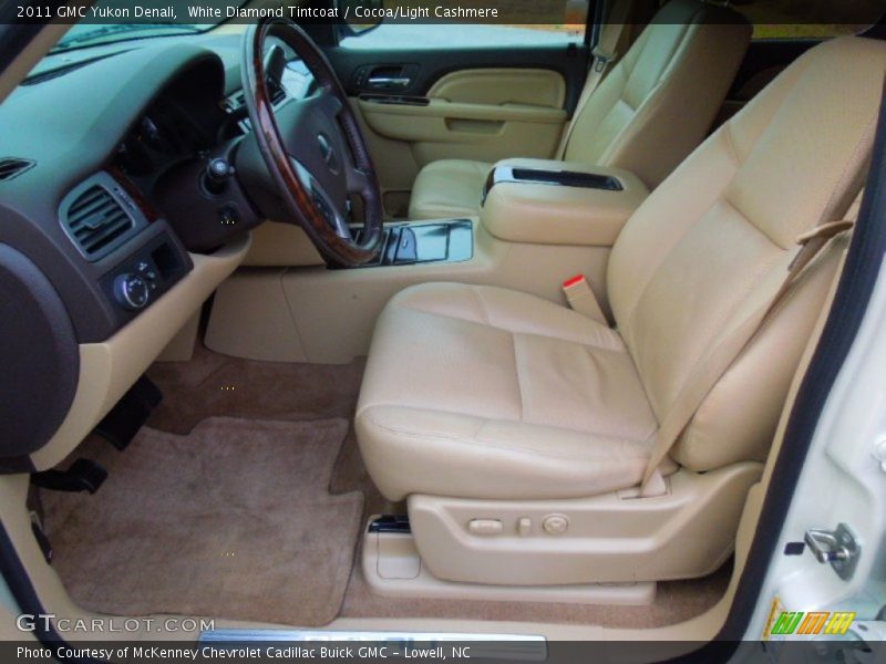 White Diamond Tintcoat / Cocoa/Light Cashmere 2011 GMC Yukon Denali