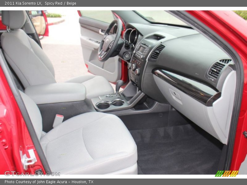 Spicy Red / Beige 2011 Kia Sorento LX