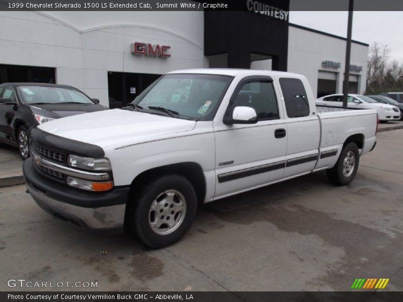 Summit White / Graphite 1999 Chevrolet Silverado 1500 LS Extended Cab