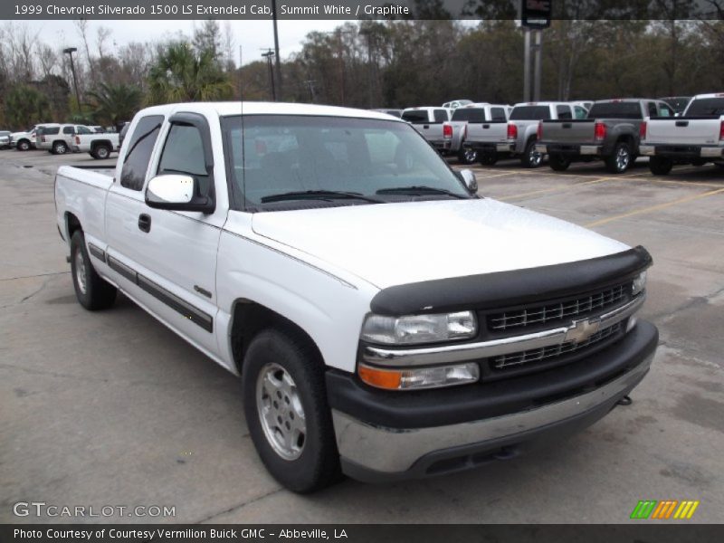 Summit White / Graphite 1999 Chevrolet Silverado 1500 LS Extended Cab