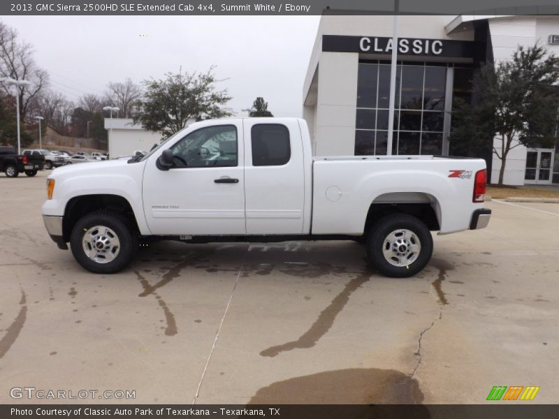 Summit White / Ebony 2013 GMC Sierra 2500HD SLE Extended Cab 4x4