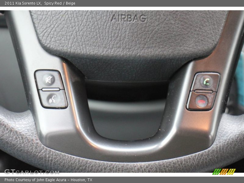 Spicy Red / Beige 2011 Kia Sorento LX