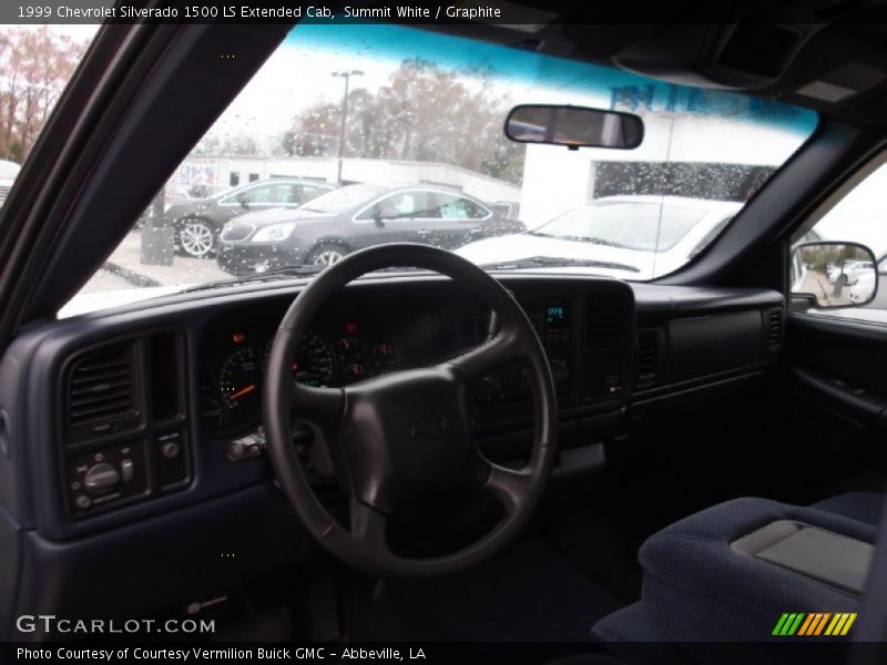 Summit White / Graphite 1999 Chevrolet Silverado 1500 LS Extended Cab