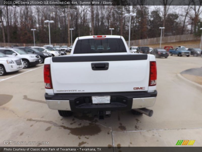 Summit White / Ebony 2013 GMC Sierra 2500HD SLE Extended Cab 4x4