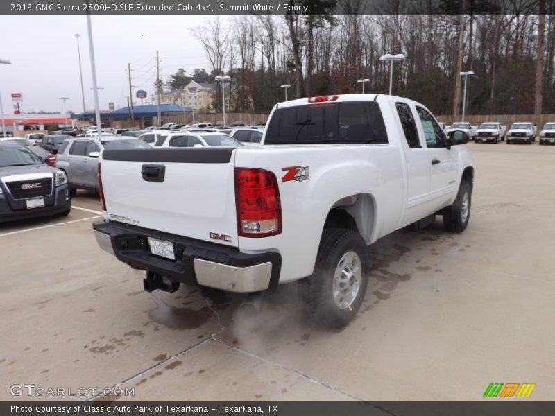 Summit White / Ebony 2013 GMC Sierra 2500HD SLE Extended Cab 4x4