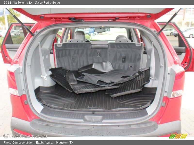 Spicy Red / Beige 2011 Kia Sorento LX