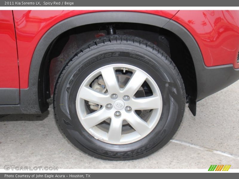 Spicy Red / Beige 2011 Kia Sorento LX