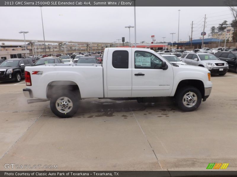 Summit White / Ebony 2013 GMC Sierra 2500HD SLE Extended Cab 4x4