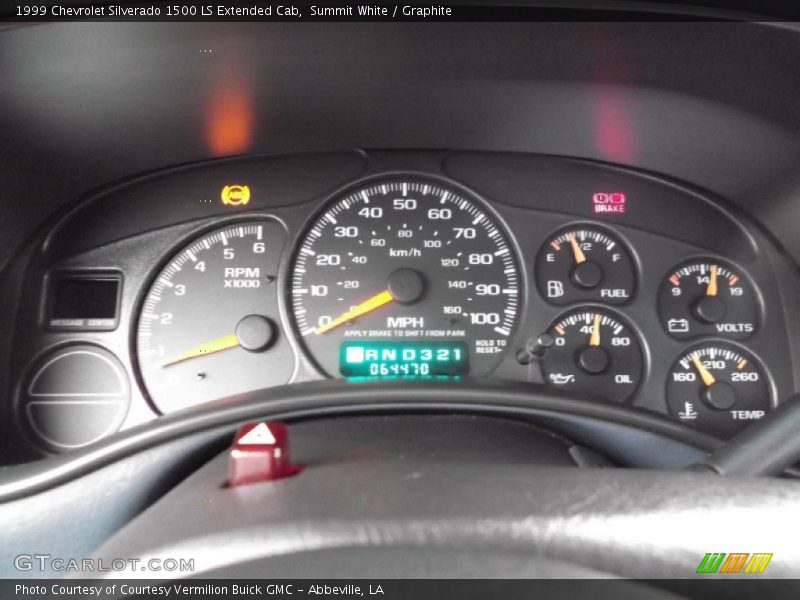 Summit White / Graphite 1999 Chevrolet Silverado 1500 LS Extended Cab