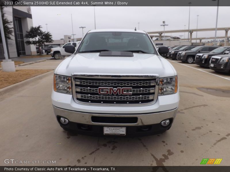 Summit White / Ebony 2013 GMC Sierra 2500HD SLE Extended Cab 4x4