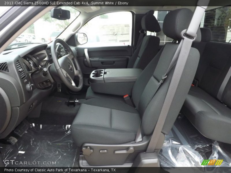 Front Seat of 2013 Sierra 2500HD SLE Extended Cab 4x4