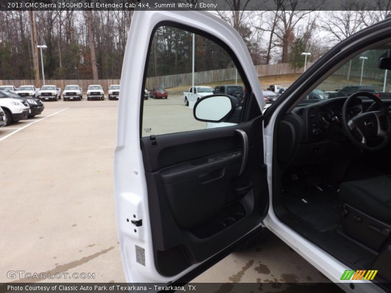 Summit White / Ebony 2013 GMC Sierra 2500HD SLE Extended Cab 4x4