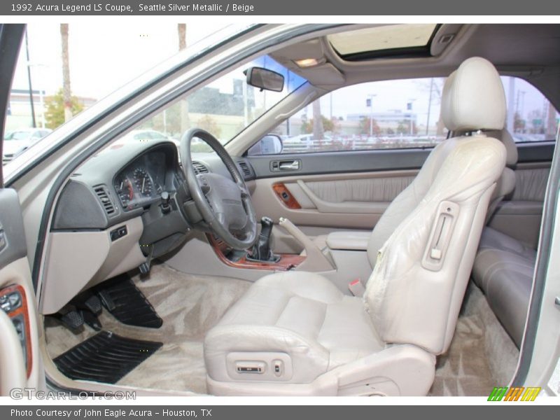  1992 Legend LS Coupe Beige Interior