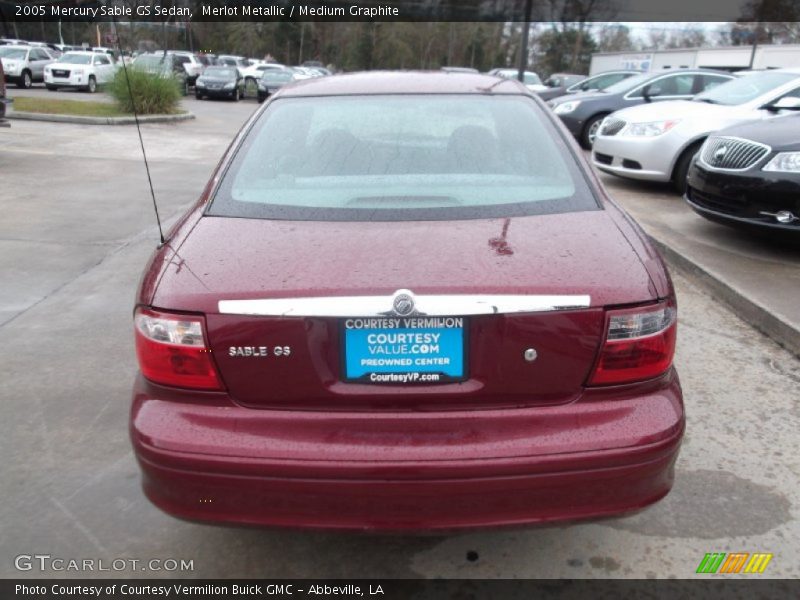 Merlot Metallic / Medium Graphite 2005 Mercury Sable GS Sedan