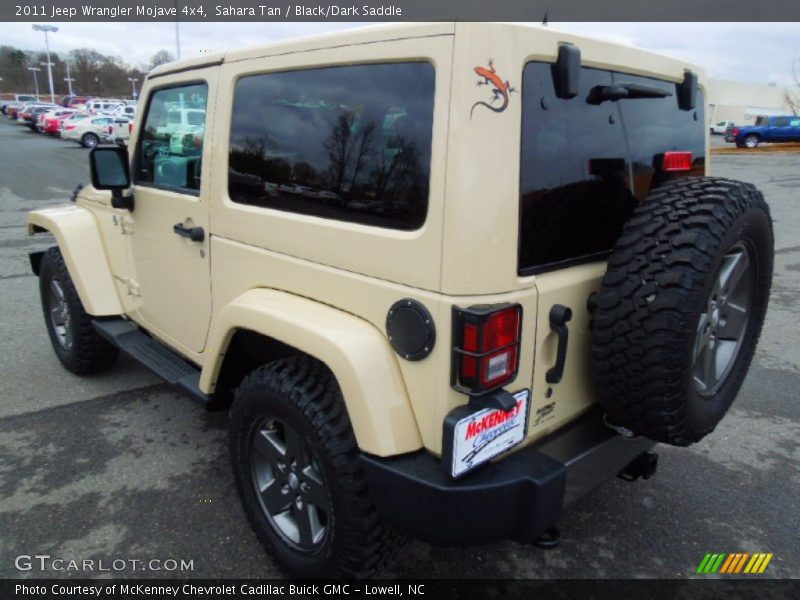 Sahara Tan / Black/Dark Saddle 2011 Jeep Wrangler Mojave 4x4
