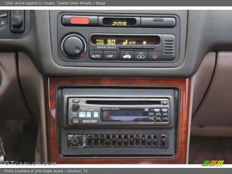 Controls of 1992 Legend LS Coupe