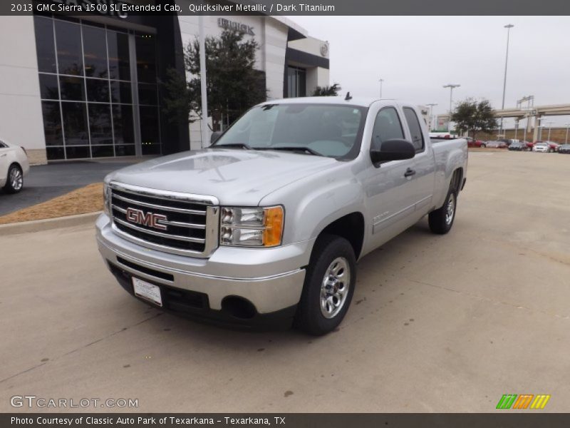 Quicksilver Metallic / Dark Titanium 2013 GMC Sierra 1500 SL Extended Cab