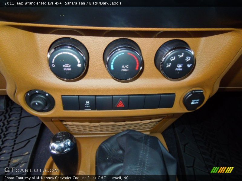 Controls of 2011 Wrangler Mojave 4x4