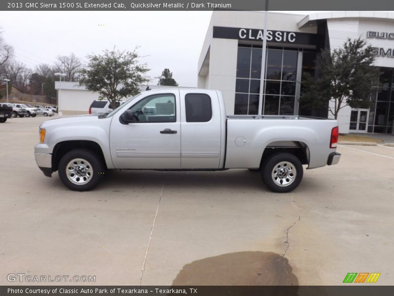 Quicksilver Metallic / Dark Titanium 2013 GMC Sierra 1500 SL Extended Cab