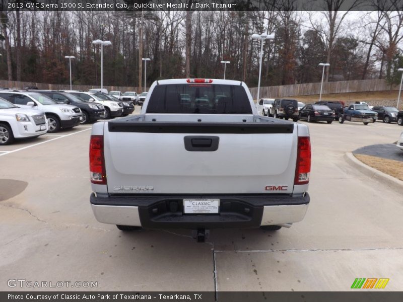 Quicksilver Metallic / Dark Titanium 2013 GMC Sierra 1500 SL Extended Cab