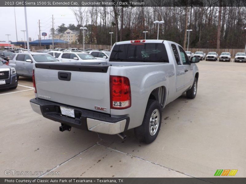 Quicksilver Metallic / Dark Titanium 2013 GMC Sierra 1500 SL Extended Cab