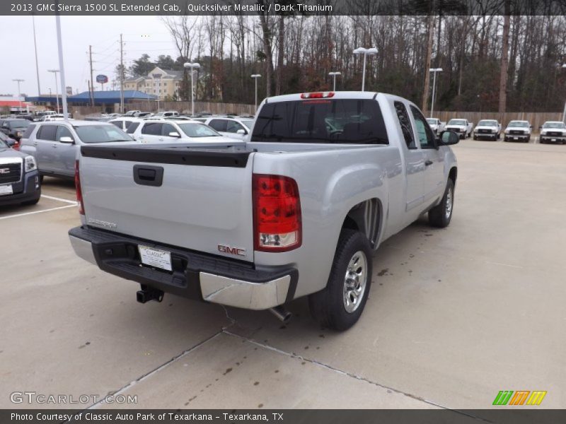 Quicksilver Metallic / Dark Titanium 2013 GMC Sierra 1500 SL Extended Cab