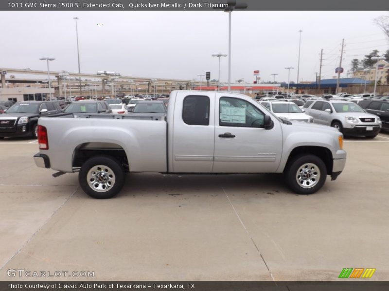 Quicksilver Metallic / Dark Titanium 2013 GMC Sierra 1500 SL Extended Cab