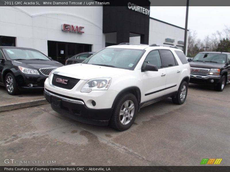 White Diamond Tintcoat / Light Titanium 2011 GMC Acadia SL