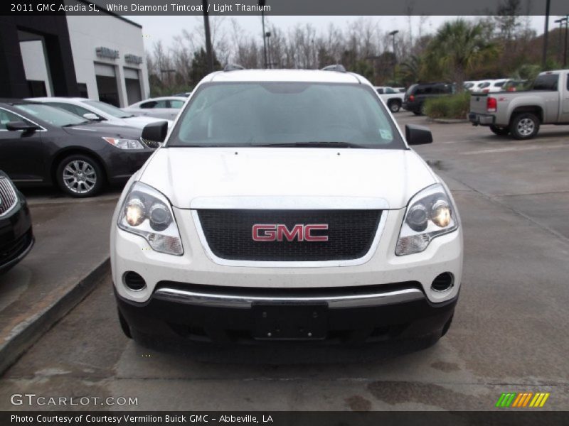 White Diamond Tintcoat / Light Titanium 2011 GMC Acadia SL