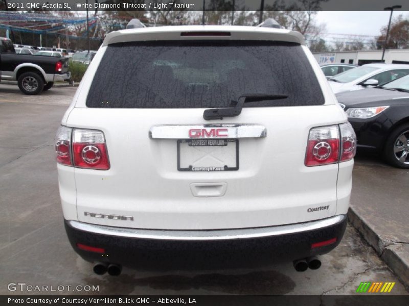 White Diamond Tintcoat / Light Titanium 2011 GMC Acadia SL