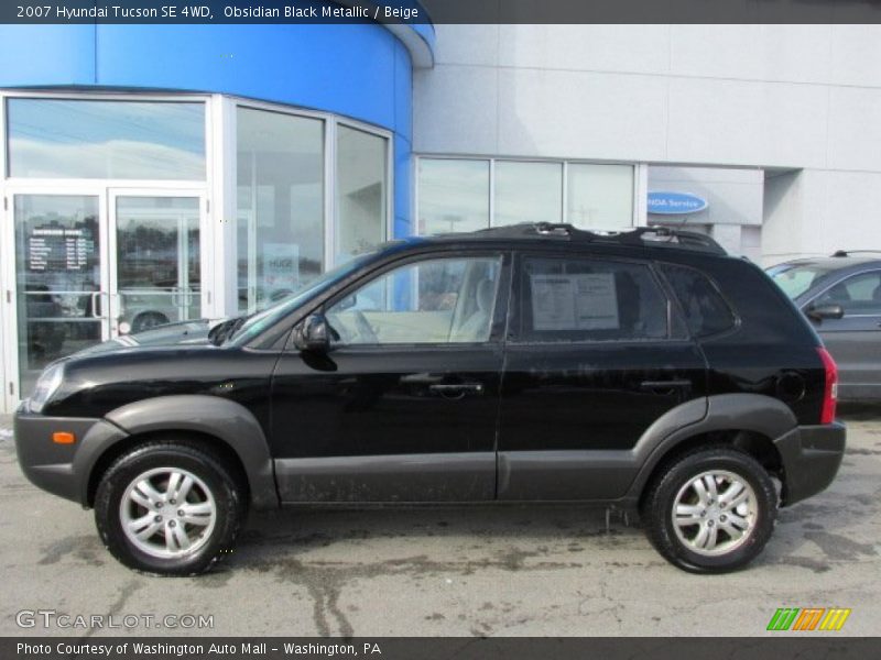  2007 Tucson SE 4WD Obsidian Black Metallic