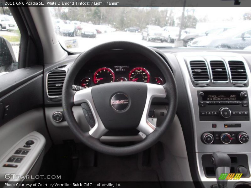 White Diamond Tintcoat / Light Titanium 2011 GMC Acadia SL