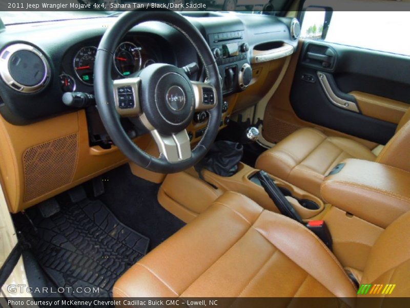 Black/Dark Saddle Interior - 2011 Wrangler Mojave 4x4 