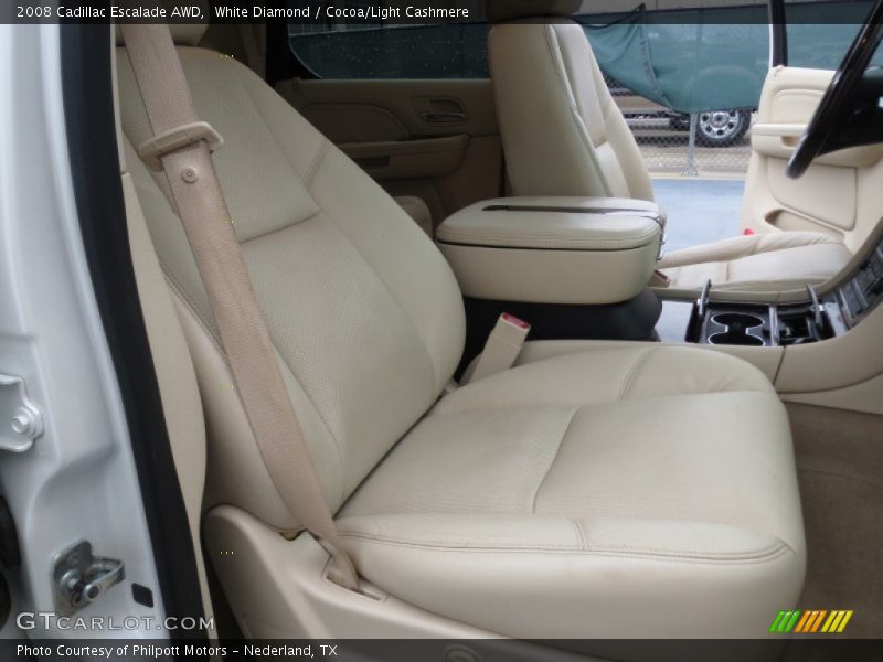 White Diamond / Cocoa/Light Cashmere 2008 Cadillac Escalade AWD