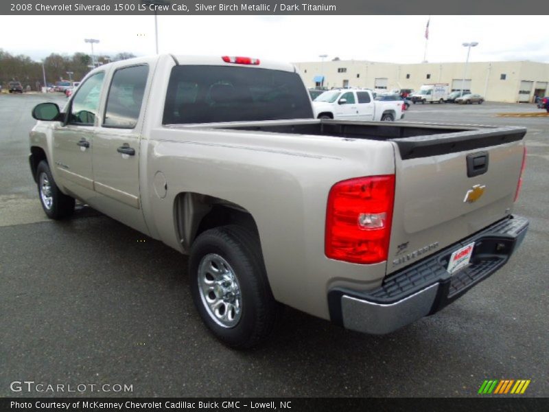 Silver Birch Metallic / Dark Titanium 2008 Chevrolet Silverado 1500 LS Crew Cab