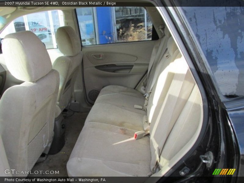 Obsidian Black Metallic / Beige 2007 Hyundai Tucson SE 4WD