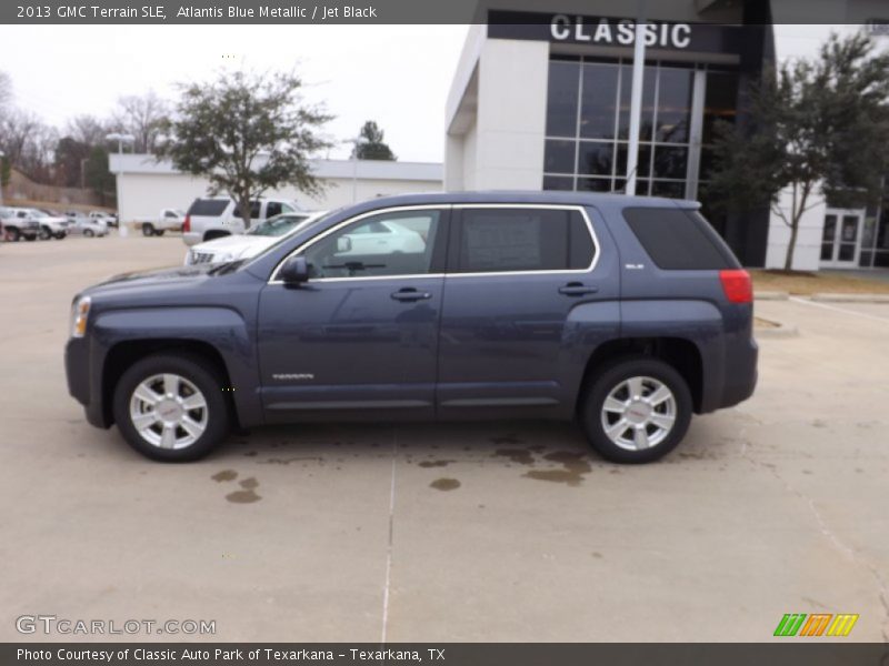 Atlantis Blue Metallic / Jet Black 2013 GMC Terrain SLE